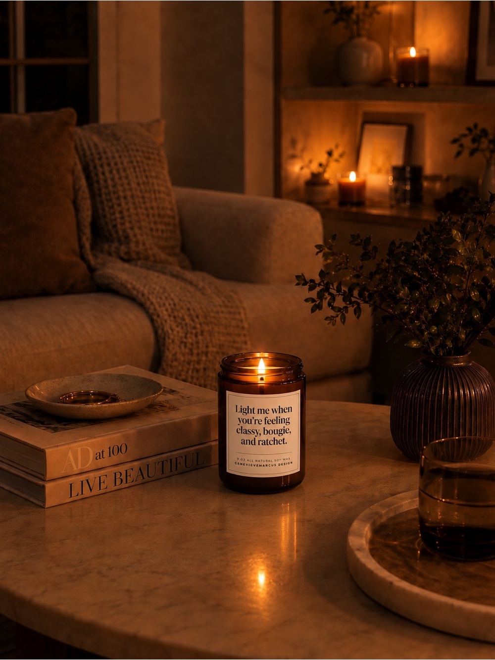 Light Me When You’re Feeling Classy, Bougie, and Ratchet Candle - Picture 2 of 6